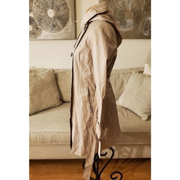 Calvin Klein Hooded Double Breasted Trench Coat - Picture 7 of 14